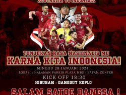 Ajak Masyarakat Ramaikan Nobar Timnas Indonesia vs Australia di MB2