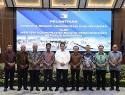 Menko Airlangga Lantik Anggota Bidang Administrasi dan Keuangan BP Batam