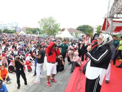 Senam Sehat Hari Jadi Kepri, Marlin Ajak Masyarakat Jadikan Olahraga jadi Budaya