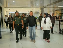 Plt Gubernur Marlin Bersama Forkopimda Jemput Kedatangan Pangkogabwilhan I