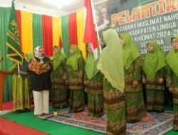 Marlin Agustina Lantik Pimpinan Cabang Muslimat NU Lingga
