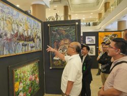 Semarak Hari Bakti, BP Batam Bersama Komunitas Kampung Seni Batam Gelar Pameran Lukisan