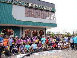 Sekda Jefridin Gowes Bareng Imperial Kitchen Dimsum dan Folding Bike