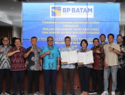 BP Batam-PT Batam Sarana Surya Perkuat Perjanjian Kerja Sama PLTS Terapung
