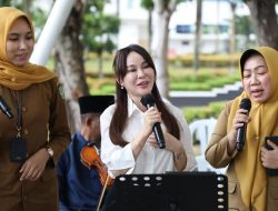 Amsakar-Li Claudia Halal Bihalal dan Apel Gabungan, Ajak Pegawai Kerja Cepat