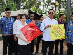 Amsakar dan Li Claudia Segel Reklame Tak Berizin Sebelum Dibongkar