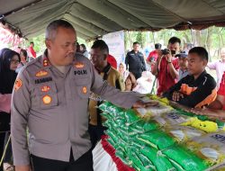 ‎Polres Lingga Dukung Ketahanan Pangan Lewat Pasar Murah Serentak Bersama Kapolri
