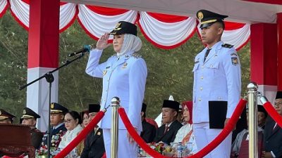 Bupati Cen Sui Lan Pimpin Upacara HUT ke-80 RI di Pantai Piwang, Ajak Warga Jaga Kedaulatan Natuna