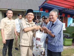 DPC Gerindra Lingga Salurkan Bantuan Sembako untuk Warga Singkep Barat dan Singkep Selatan